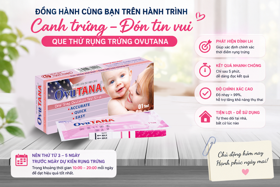 NÊN SỬ DỤNG QUE THỬ RỤNG TRỨNG VÀO THỜI ĐIỂM NÀO TRONG NGÀY?